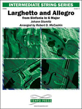 Larghetto and Allegro from Sinfonia in G Major Orchestra sheet music cover